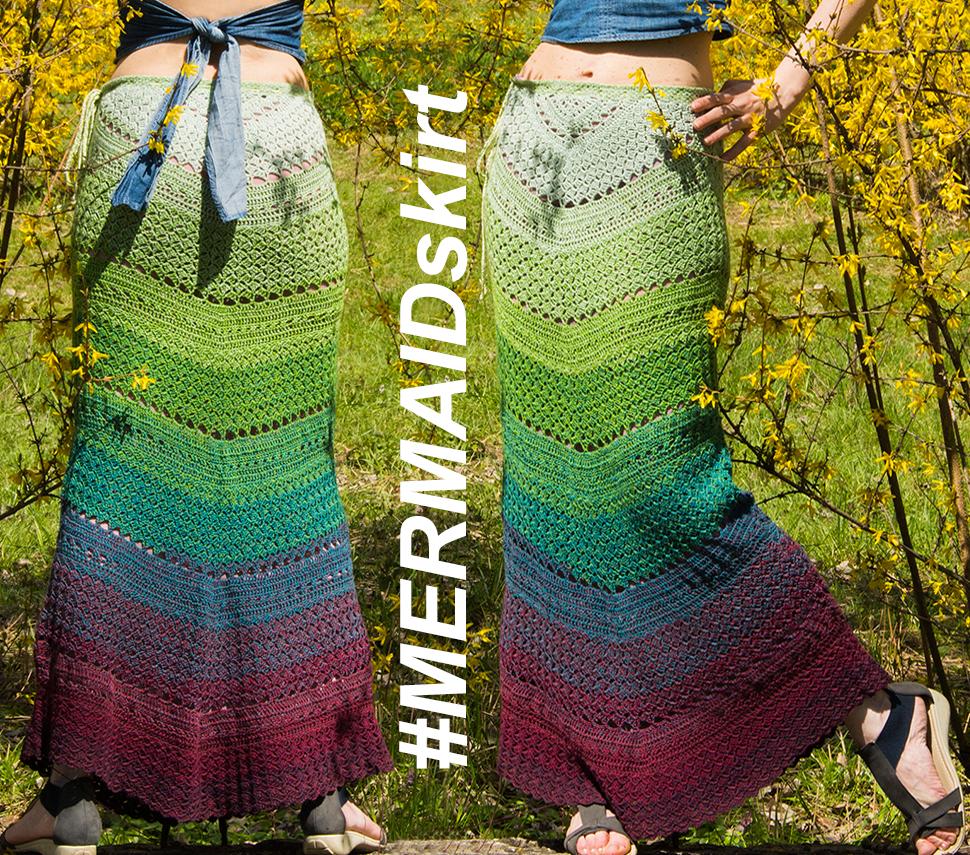 MERMAID: Skirt Crochet Pattern - Crochet Tutorial in English